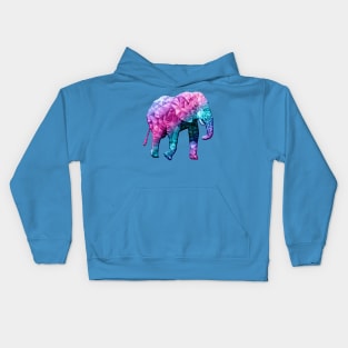 Rainbow elephant Kids Hoodie